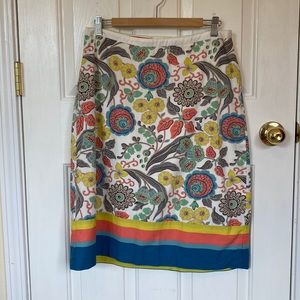 Boden cotton floral skirt 18L